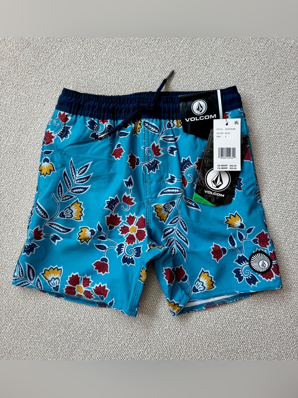 NWT Boys Volcom Board Shorts Size 5